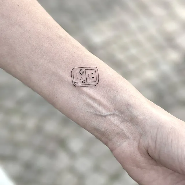 Lille tatovering - gameboy